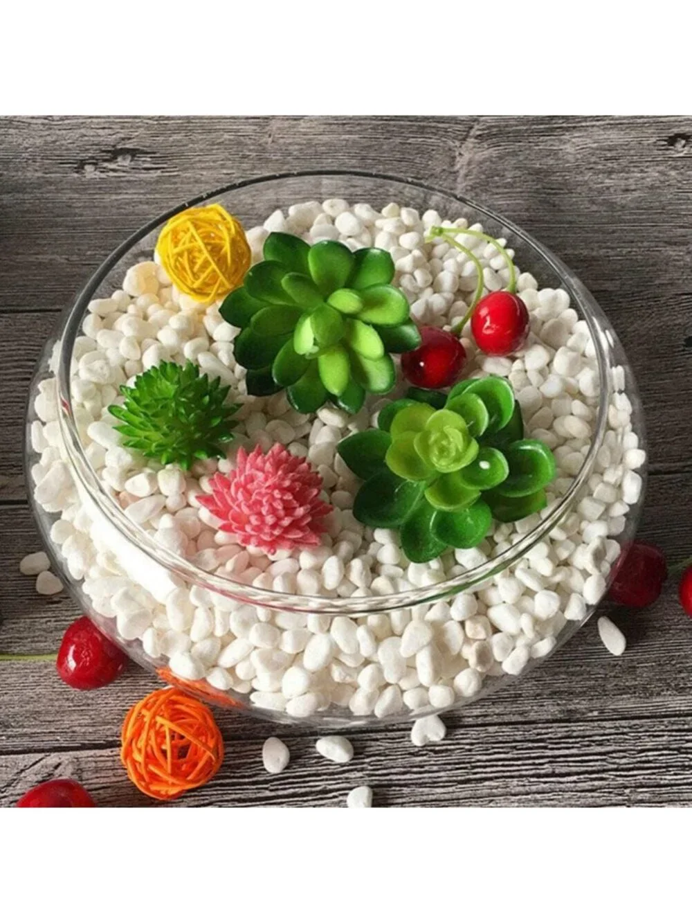 10-Inch Clear Glass Bowl - Large Round Planter for Plants, Centerpiece